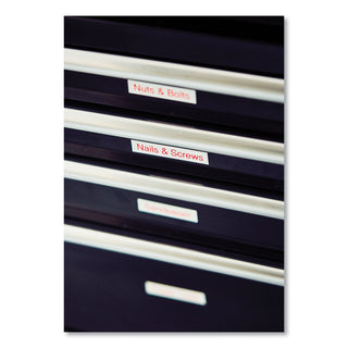 Brother TZe Standard Adhesive Laminated Labeling Tape, 0.7" x 26.2 ft, Red on White (BRTTZE242)