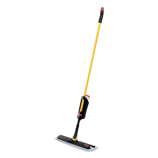 Rubbermaid® Commercial Light Commercial Spray Mop, 18" Wide Blue Head, 52" Steel Handle (RCP3486108)