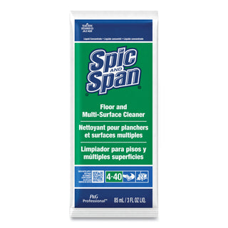 Spic and Span® Professional Floor & Multi-Surface Cleaner, Concentrate, 3 oz. Packet, 45/Case (02011PG)