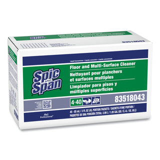 Spic and Span® Professional Floor & Multi-Surface Cleaner, Concentrate, 3 oz. Packet, 45/Case (02011PG)