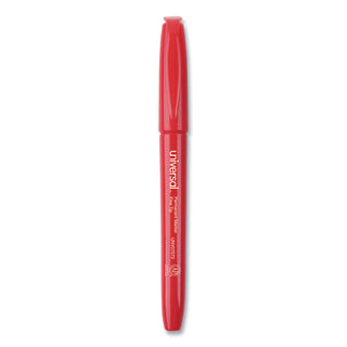 Universal® Pen-Style Permanent Marker, Fine Bullet Tip, Red, Dozen (UNV07072)