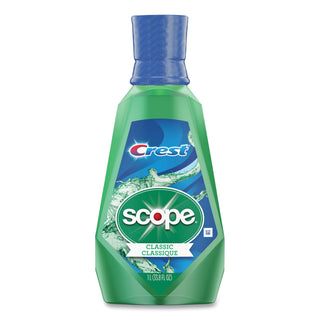 Crest® Scope Mouthwash, Mint Flavor, Liter Bottle, 6/Case (PGC95662)