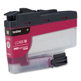 Brother LC406MS INKvestment Ink, 1,500 Page-Yield, Magenta (BRTLC406MS)