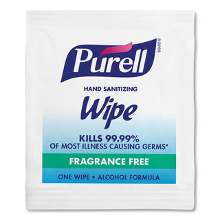 PURELL® Premoistened Sanitizing Hand Wipes, Individually Wrapped, 5 x 7, 1000/Carton (GOJ90211M)