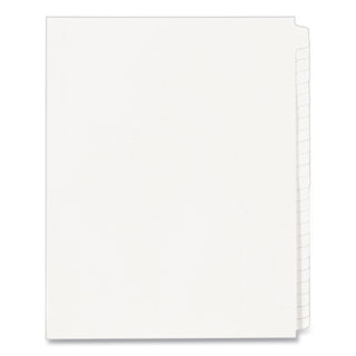 Avery® Blank Tab Legal Exhibit Index Divider Set, 25-Tab, Letter, White, Set of 25 (AVE11959)