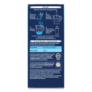 Brita® Water Filter Pitcher Advanced Replacement Filters, 3/Pack, 8 Packs/Carton (CLO35503CT)