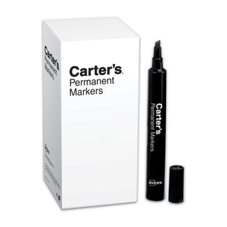 Carter's™ Carter's Permanent Marker, Large, Chisel Point, Black (AVE27178)