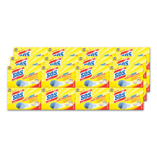 S.O.S.® Steel Wool Soap Pad, 4/Box, 24 Boxes/Carton (98041CLX)