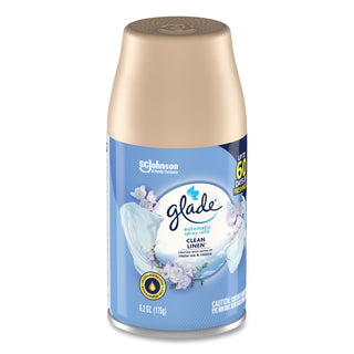 Glade® Automatic Air Freshener, Clean Linen, 6.2 oz (SJN337568EA)