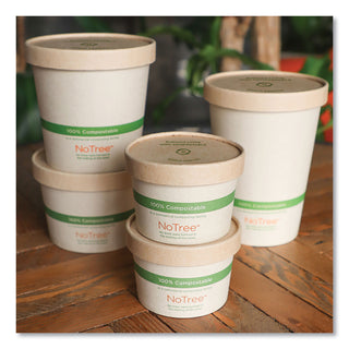 World Centric® Paper Lids for Bowls, 4.6" Diameter, Kraft, 500/Carton (WORBOLPA12K)
