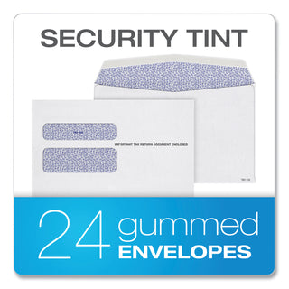 TOPS™ W-2 Tax Form/Envelope Kits, Six-Part Carbonless, 8.5 x 5.5, 2/Page, (24) W-2s and (1) W-3, 24/Sets (TOP22904KIT)