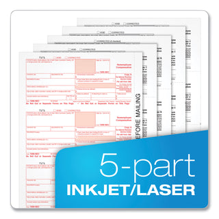 TOPS™ Five-Part 1099-NEC Online Tax Kit, 8.5 x 11, 3/Page, 24/Pack (TOP22905KITNEC)