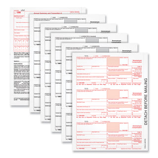 TOPS™ 1099-NEC Tax Forms, Fiscal Year: 2023, Five-Part Carbonless, 8.5 x 3.5, 3 Forms/Sheet, 50 Forms Total (TOP22993NEC)
