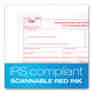 TOPS™ 1099-INT Tax Forms, Five-Part Carbonless, 5.5 x 8, 2/Page, 24 Forms (TOP22983)