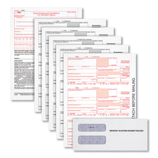 TOPS™ Five-Part 1099-NEC Online Tax Kit, 8.5 x 11, 3/Page, 24/Pack (TOP22905KITNEC)