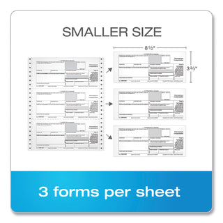 TOPS™ Four-Part 1099-NEC Continuous Tax Forms, 8.5 x 11, 2/Page, 24/Pack (TOP2299NEC)