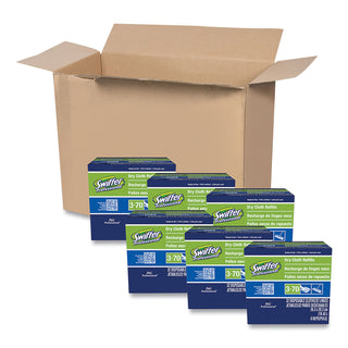 Swiffer® Dry Cloth Refill System, White, 10", 32 Per Box, 6/Case, 192 Refills Total (PAG33407CT)