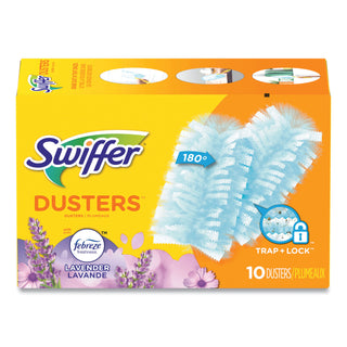 Swiffer® Dust Lock Fiber Refill Dusters, Lavender & Vanilla Scent, 10 Per Box, 4/Case, 40 Total (PGC21461CT)