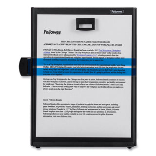 Fellowes® Metal Copyholder, 200 Sheet Capacity, Steel, Black (FEL11053)