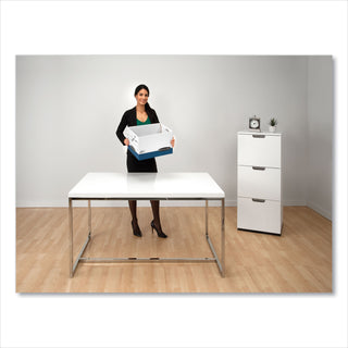 Bankers Box® R-KIVE Heavy-Duty Storage Boxes with Dividers, Letter/Legal Files, 12.75" x 16.5" x 10.38", White/Blue, 12/Carton (FEL0083601)