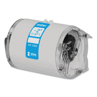 Brother CZ Roll Cassette, 1.97" x 16.4 ft, White (BRTCZ1005)
