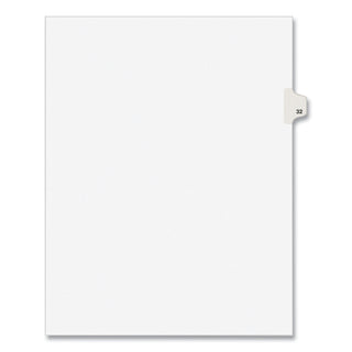 Avery® Preprinted Legal Exhibit Side Tab Index Dividers, Avery Style, 10-Tab, 32, 11 x 8.5, White, 25/Pack (AVE01032)