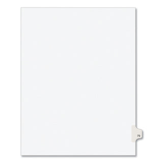 Avery® Preprinted Legal Exhibit Side Tab Index Dividers, Avery Style, 10-Tab, 73, 11 x 8.5, White, 25/Pack (AVE01073)