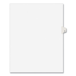 Avery® Preprinted Legal Exhibit Side Tab Index Dividers, Avery Style, 26-Tab, J, 11 x 8.5, White, 25/Pack (AVE01410)