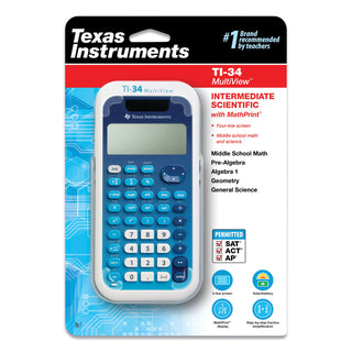 Texas Instruments TI-34 MultiView Scientific Calculator, 16-Digit LCD (TEXTI34MULTIV) (TEXTI34MULTIV)