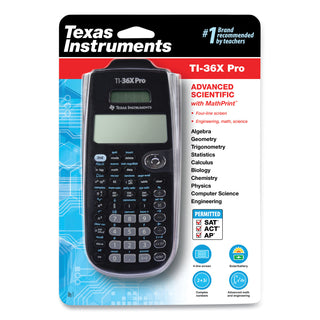 Texas Instruments TI-36X Pro Scientific Calculator, 16-Digit LCD (TEXTI36XPRO)