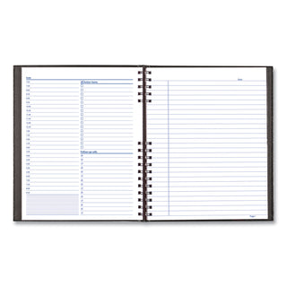 Blueline® NotePro Undated Daily Planner, 10.75 x 8.5, Black Cover, Undated (REDA30C81)