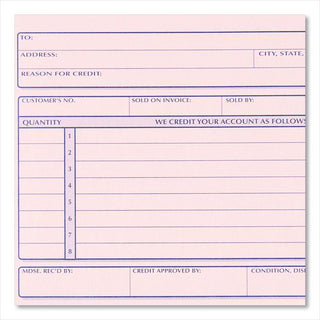 Rediform® Credit Memo Book, Three-Part Carbonless, 5.5 x 7.88, 50 Forms Total (RED7L787)