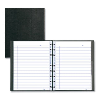 Blueline® MiracleBind Notebook, 1-Subject, Medium/College Rule, Black Cover, (75) 9.25 x 7.25 Sheets (REDAF915081)