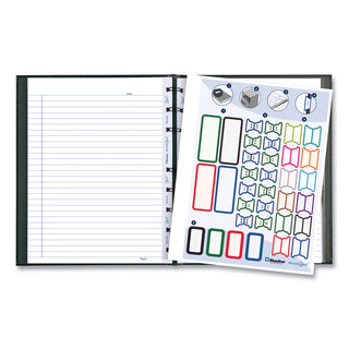 Blueline® MiracleBind Notebook, 1-Subject, Medium/College Rule, Black Cover, (75) 9.25 x 7.25 Sheets (REDAF915081)