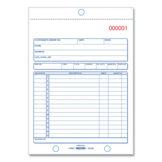 Rediform® Sales Book, 15 Lines, Two-Part Carbonless, 5.5 x 7.88, 50 Forms Total (RED5L320)