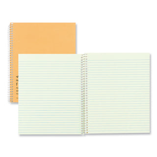 National® Single-Subject Wirebound Notebooks, Narrow Rule, Brown Paperboard Cover, (80) 8.25 x 6.88 Sheets (RED33004)