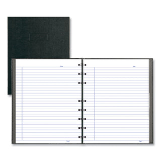 Blueline® NotePro Notebook, 1-Subject, Narrow Rule, Black Cover, (75) 9.25 x 7.25 Sheets (REDA7150BLK)