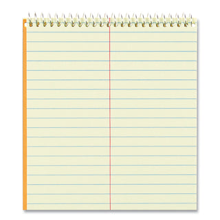 National® Standard Spiral Steno Pad, Gregg Rule, Brown Cover, 60 Eye-Ease Green 6 x 9 Sheets (RED36646)