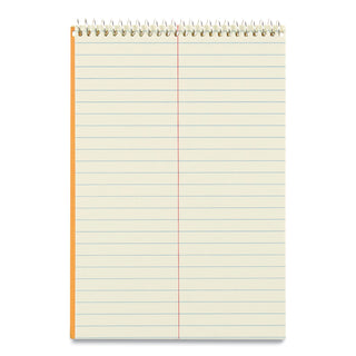 National® Standard Spiral Steno Pad, Gregg Rule, Brown Cover, 80 Eye-Ease Green 6 x 9 Sheets (RED36746)