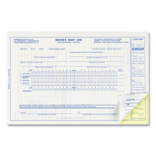Rediform® Driver's Daily Log Book, Two-Part Carbonless, 8.75 x 5.38, 31 Forms Total (REDS5031NCL)