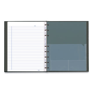 Blueline® MiracleBind Notebook, 1-Subject, Medium/College Rule, Black Cover, (75) 9.25 x 7.25 Sheets (REDAF915081)
