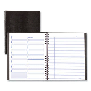 Blueline® NotePro Undated Daily Planner, 10.75 x 8.5, Black Cover, Undated (REDA30C81)