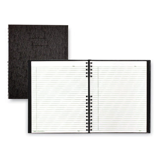 Blueline® EcoLogix NotePro Executive Notebook, 1-Subject, Medium/College Rule, Black Cover, (100) 11 x 8.5 Sheets (REDA10200EBLK)