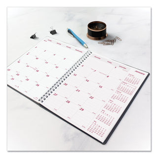 Brownline® DuraFlex 14-Month Planner, 8.88 x 7.13, Black Cover, 14-Month: Dec 2025 to Jan 2027 (REDCB1200VBLK)
