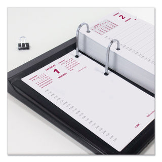 Brownline® Daily Calendar Pad Refill, 6 x 3.5, White/Burgundy/Gray Sheets, 12-Month (Jan to Dec): 2025 (REDC2R)