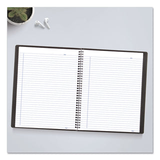 Blueline® Duraflex Poly Notebook, 1-Subject, Medium/College Rule, Black Cover, (80) 11 x 8.5 Sheets (REDB4181)