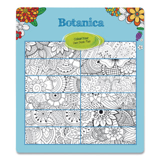 Blueline® Monthly Desk Pad Calendar, Monthly Coloring Artwork, 17.75 x 10.88, Black Binding, Clear Corners, 12-Month (Jan to Dec): 2026 (REDC2917001)