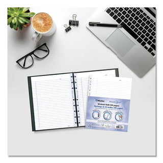 Blueline® MiracleBind Ruled Paper Refill Sheets for all MiracleBind Notebooks and Planners, 9.25 x 7.25, White/Blue Sheets, Undated (REDAFR9050R)