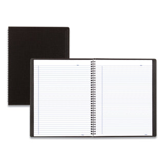 Blueline® Duraflex Poly Notebook, 1-Subject, Medium/College Rule, Black Cover, (80) 11 x 8.5 Sheets (REDB4181)