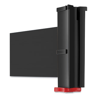 Tatco Adjusta-Tape Crowd Control Posts Only, Steel, 40" High, Black, 2/Box (TCO11611)